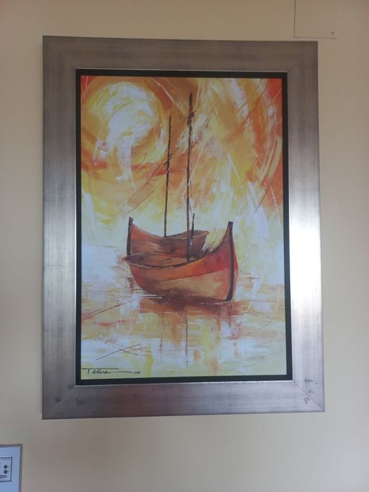 Pintura a óleo sobre tela de Tesha (Natércia Leitão)