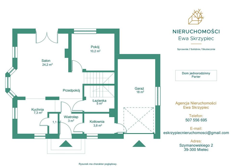 NOWA CENA! Nowoczesny dom 141 m² z garażem i klimatem