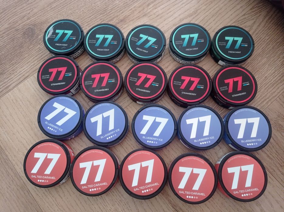 Saszetki nikotynowe nowe 20 paczek