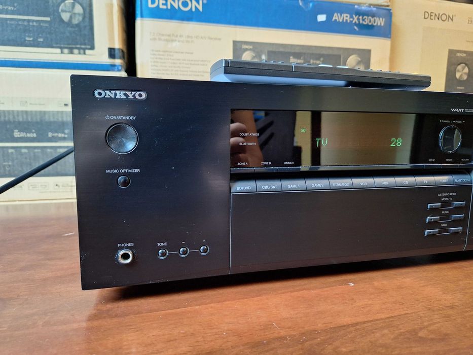 7.1  Onkyo TX-SR444 HDMI 4K Bluetooth arc hdr optyk Atmos