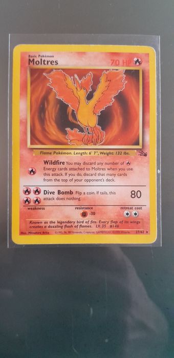 Cartas Pokemon Jungle e Fossil