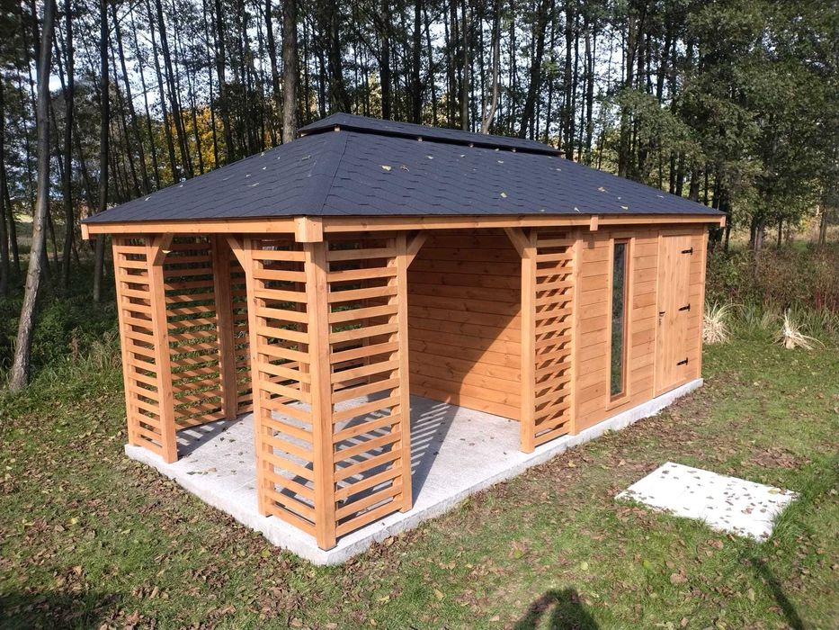 Domek narzędziowy z Altanką 2w1 - Różne rozmiary