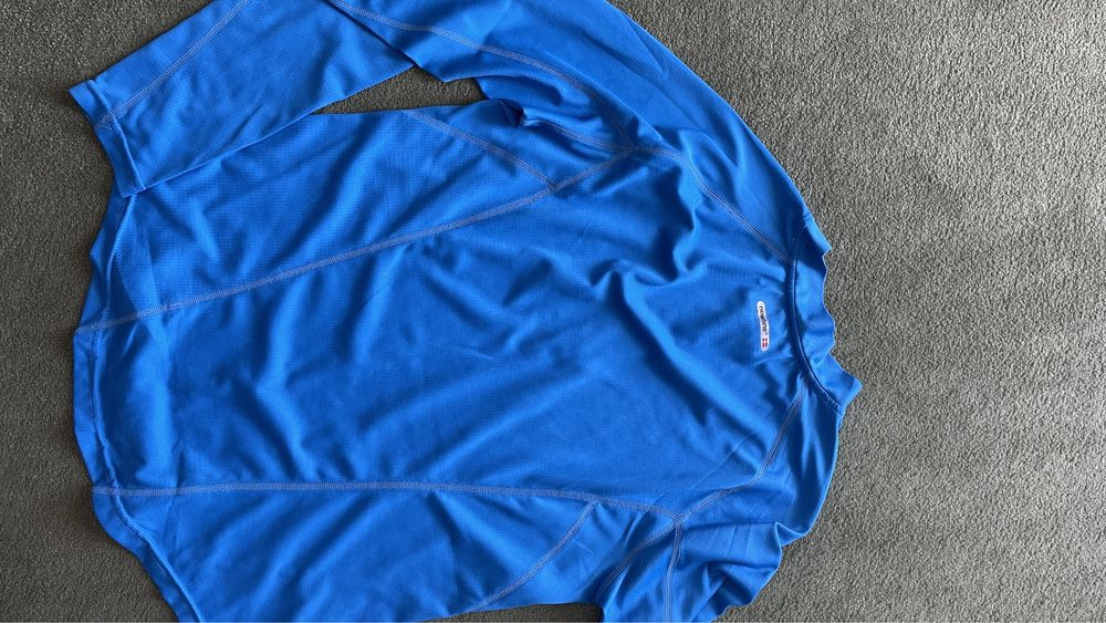 koszulka i bluza biegowa rozm XS, S, niebieski, lekkie, szybko schnące