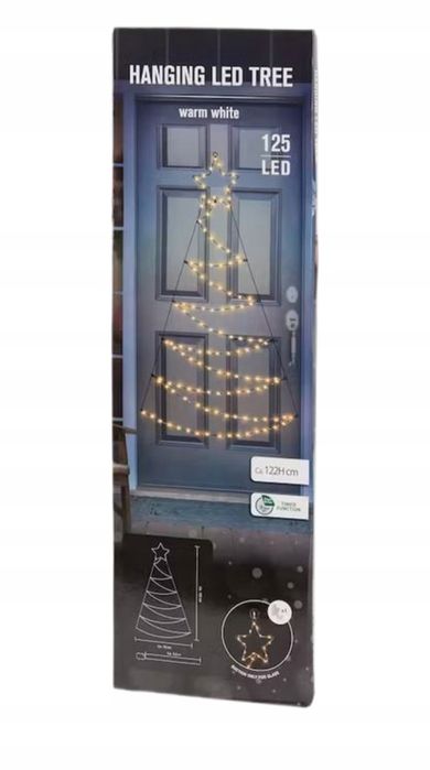 Choinka metalowa led zewnętrzna i wewnętrzna