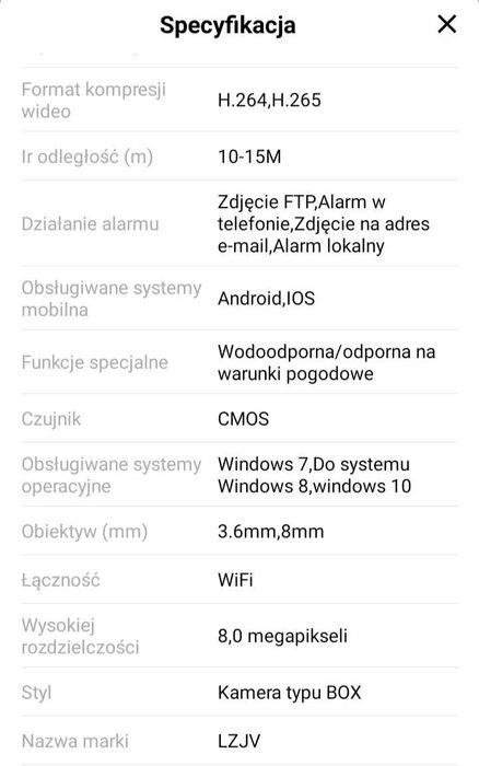 Podwójna kamera obrotowa 8mpx zewnętrzna Wi-Fi 2,4/5ghz+pamięć 64gb