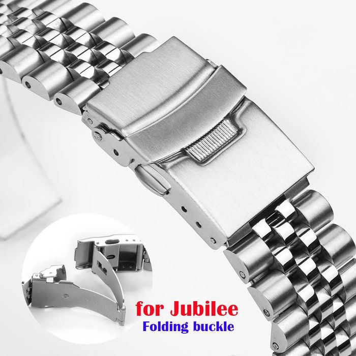 Bransoleta Jubile 20mm 22mm do zegarka Seiko Orient Casio Citizen 316L