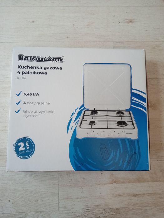 Kuchenka RAVANSON gazowa 4 palników 6.46kW
