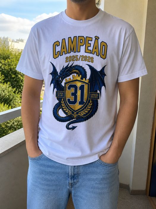 Camisola FC Porto Campeão 2025/2026 Personalizada (Nome) – 31º Campeonato