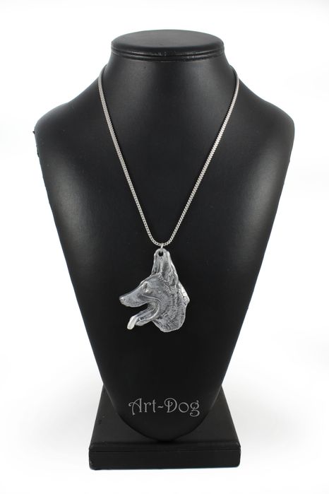 Chart afrykański posrebrzany naszyjnik na łańcuszki Art-Dog