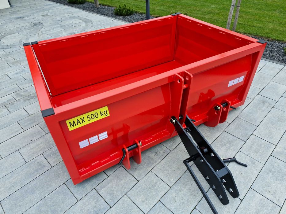 skrzynia transportowa na tył ciągnika tylny TUZ kiper mechaniczny