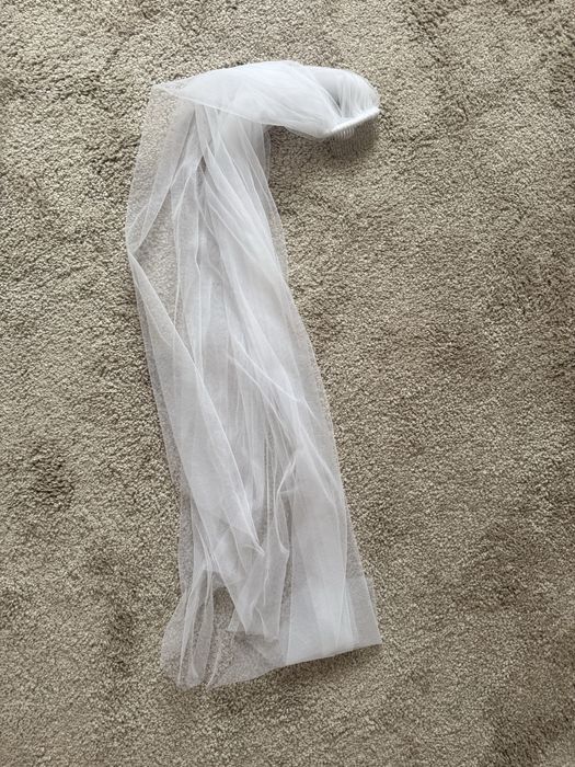 Biały welon 100 cm