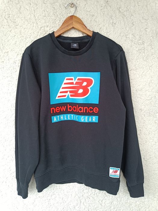 Кофта світшот New balance M чорна з принтом nb