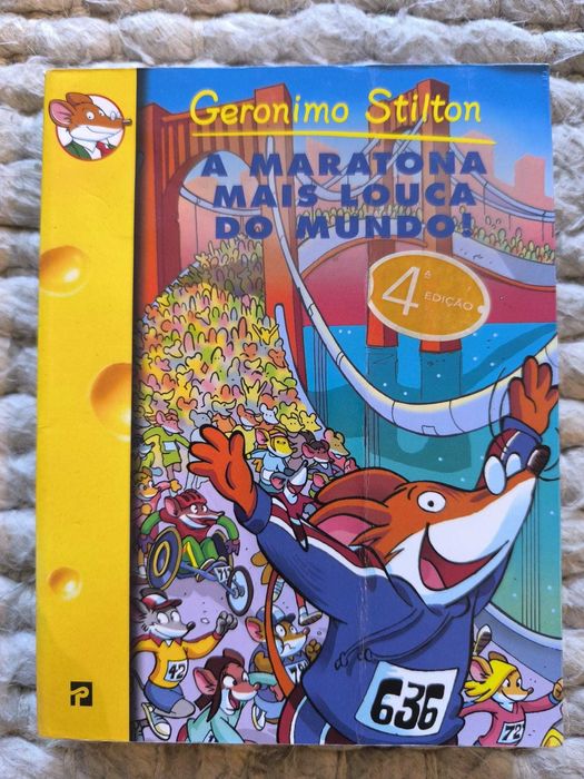 Livro "A Maratona Mais Louca do Mundo" de Geronimo Stilton