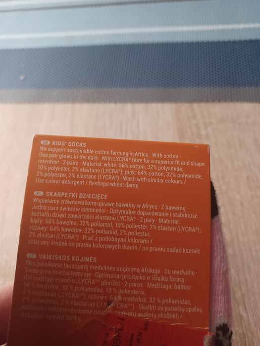 Nowe skarpetki dziewczęce 27-30