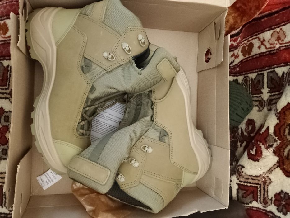 Ботинки зимние олива