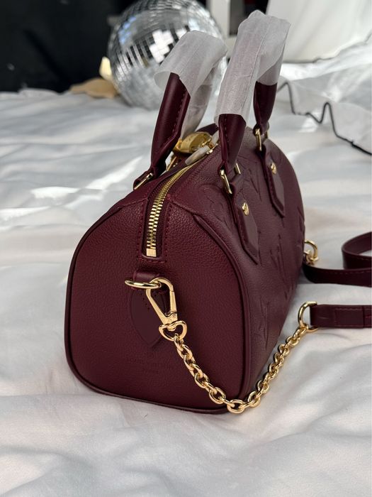 Сумка Louis Vuitton Speedy Bandouliete 20 Bordo Leather