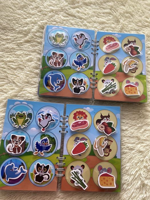 Ігри на липучках . Перша липуча книжечка