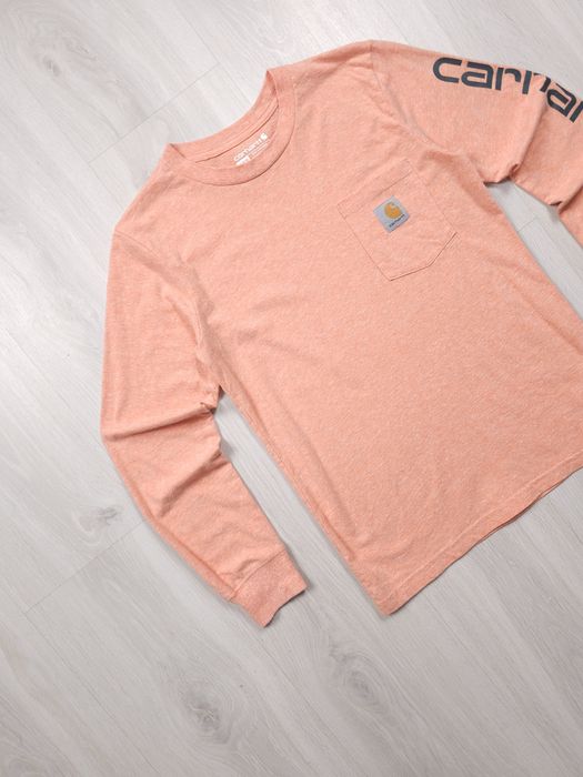 Carhartt Kids Loose Fit Long Sleeve Tee Peach 10-12 Years (TK6279)