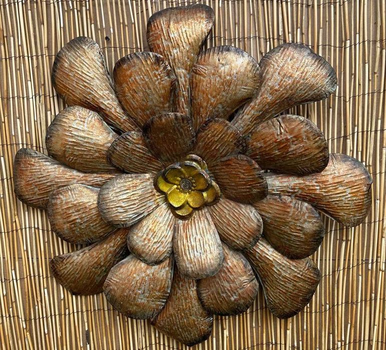 Flor, decoração de parede de metal  75 cm de diametro