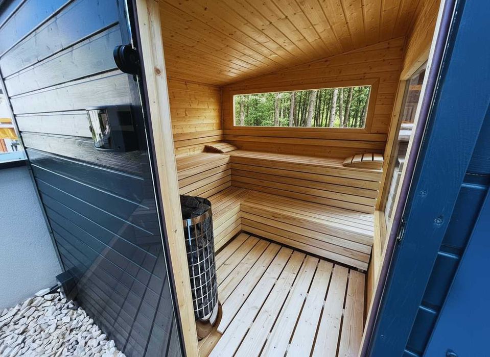 Sauna tarasowa/ogrodowa - blacha lub drewno. Polski producent