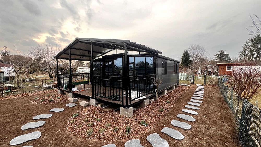 Dom kontenerowy modułowy całoroczny holender kontener drewniany