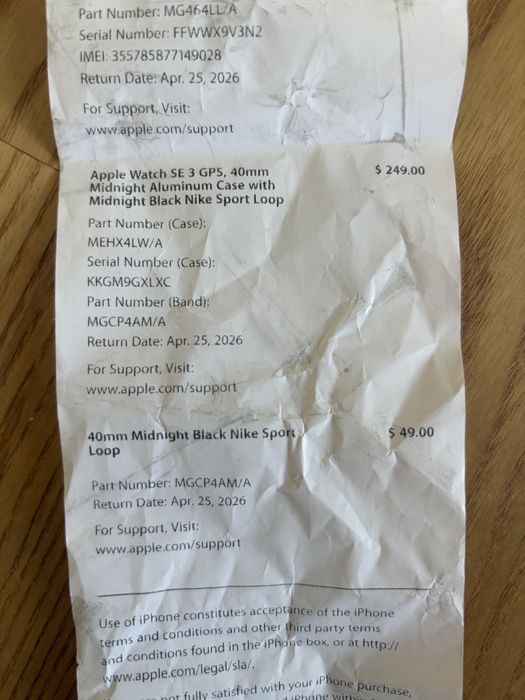 Apple watch SE 3, 40mm gps