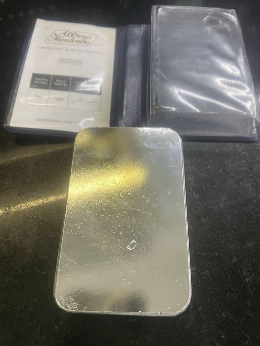 Barra de prata de 1 kilo