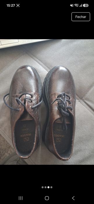 Sapatos de plataforma castanhos