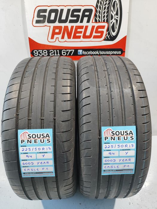 2 pneus semi novos Good year 225-50R17 - Oferta dos portes