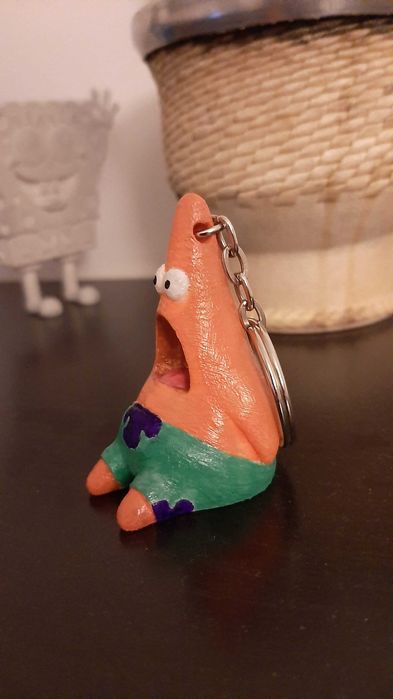 Porta-chaves Patrick Star (Spongebob) - Impressão 3D
