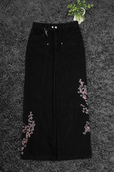 Джинси Vescartes / Сакура jeans Sacura baggy / Широкі джинси з лицарем