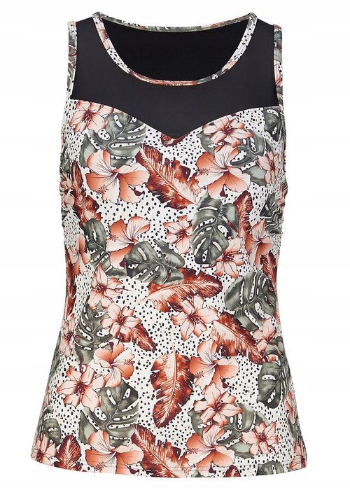 B.P.C top tankini wzór roślinny 50.