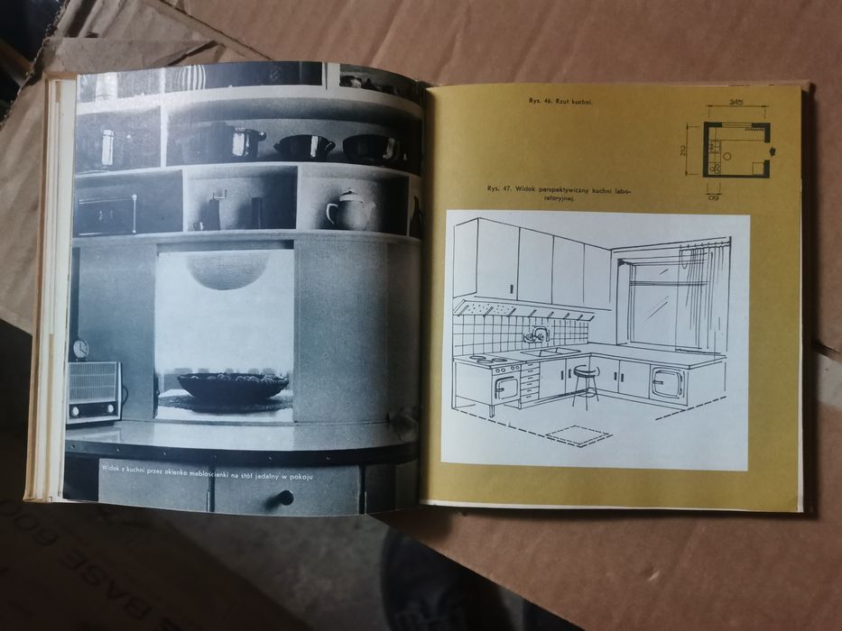 Zestaw książek o mieszkaniu. PRL