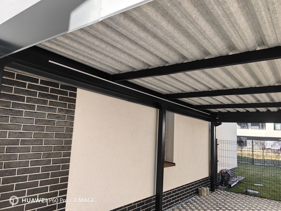 Carport Wiata 3x6 GRUBA Stalowa Producent Świdnica /LED/ Ocynk