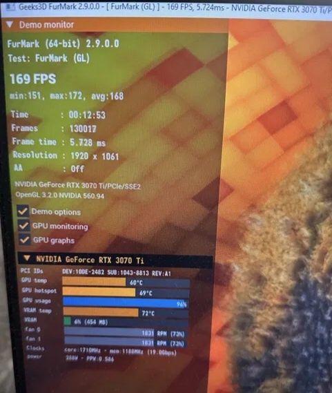 Nvidia RTX 3070ti Gigabyte