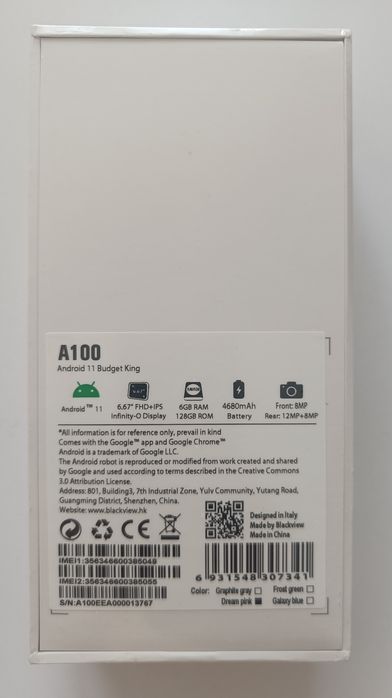 Smartfon Blackview A100 6/128GB 4G