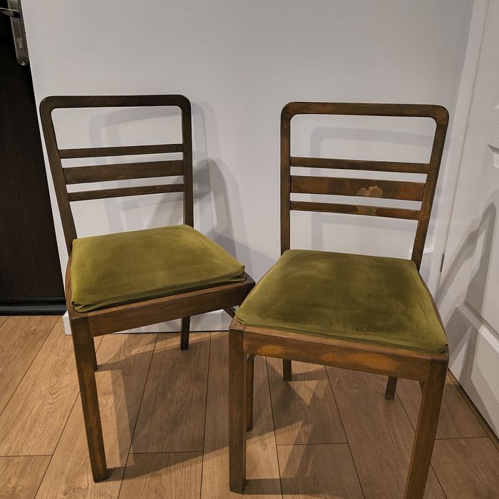 Krzesła Gościcińska Fabryka Mebli retro antyk renowacja krzesło drewno