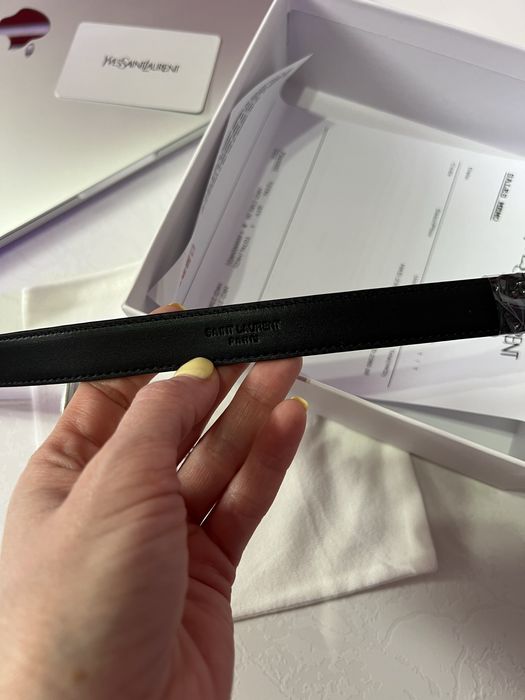 Ремень YSL Yves Saint Laurent Belt Gold 2.0 Ив Сен Лоран премиум