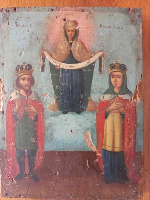Иконы старинные на дереве