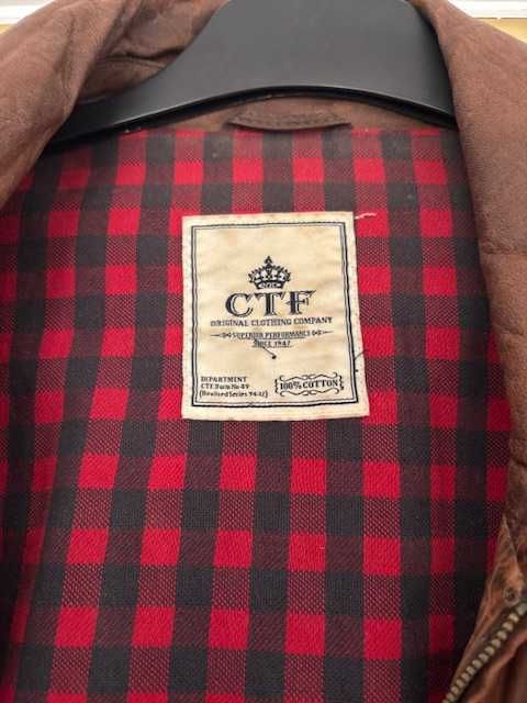 Casaco de pele castanho