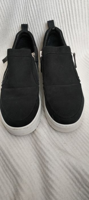 Buty skórzane nubuk Nude of Scandinavia