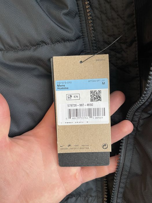 Мужская спортивная жилетка jordan nike air primaloft