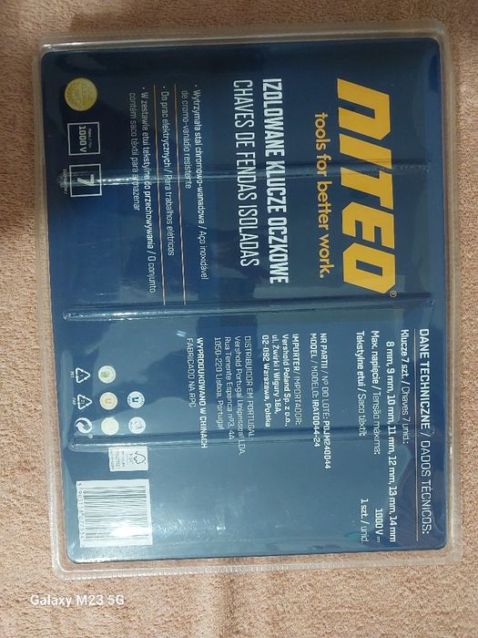 Izolowane klucze oczkowe