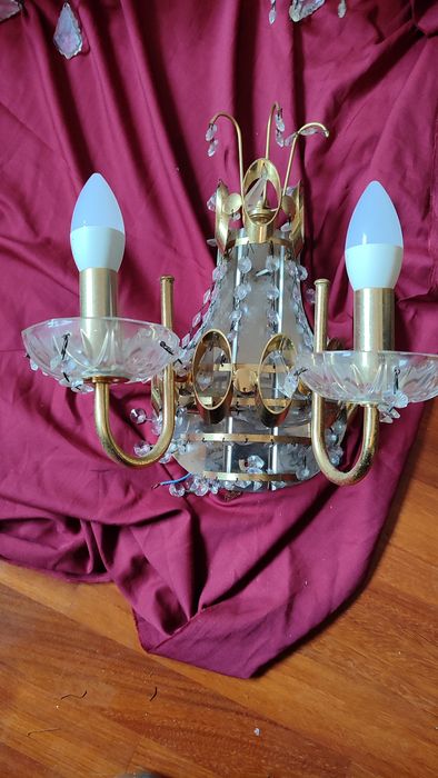 Candeeiros e aplique de parede em cristal