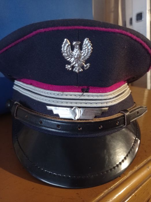 Czapka kolejarza PKP PRL