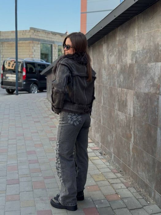 Дублянка натуральне хутро S/M, зріст до 165см