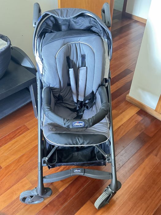 Carrinho de bebê trio chicco / ovo + isofix +alcofa