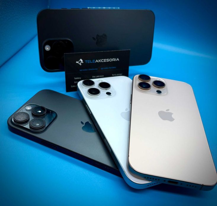 APPLE Iphone 16 Pro Max 256Gb | e-Sim | Kolory | Stan Idealny | Teleakcesoria Różana