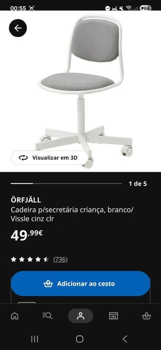 Cadeira com roda IKEA
