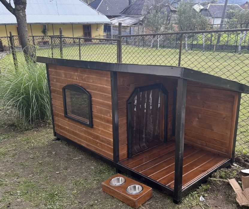 Утеплена будка для собаки буда собача велика собакам